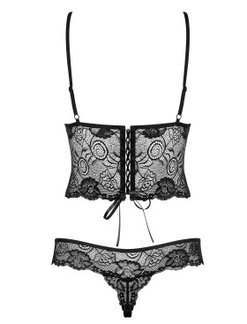 Эротическое боди Obsessive ALLURIA TEDDY черный, Цвет: черный, Размеры: L/XL, изображение 4