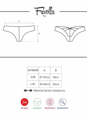 Эротические трусики Obsessive FRIVOLLA PANTIES черный, Цвет: черный, Размеры: S/M, изображение 4