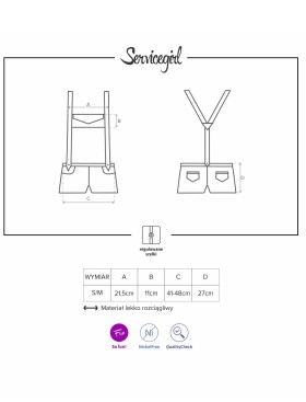 Ролевой костюм ремонтницы Obsessive SERVICEGIRL, Цвет: черный, Размеры: S/M, изображение 5