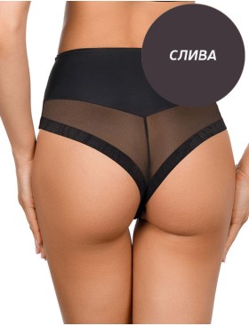 Высокие трусы бразилиана Amelie MILLA 2016-3 слива new, Цвет: слива, Размеры: XS, изображение 3