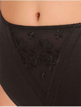 Трусы слипы из микрофибры Felina 1355 SWISS BRODERIE черный, Цвет: черный, Размеры: M, изображение 3