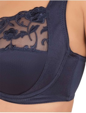 Мягкий бюстгальтер с подкроем Felina 519 MOMENTS адмирал, Цвет: адмирал, Размеры: 105G, изображение 5