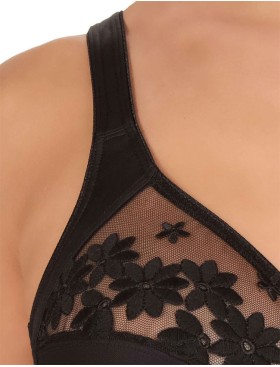 Мягкий бюстгальтер Felina 555 SWISS BRODERIE черный, Цвет: черный, Размеры: 75D, изображение 4
