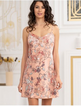 Сорочка из шелка Mia-Amore POLIN 3921, Цвет: персиковый, Размеры: M