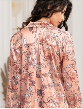 Шелковый жакет с брюками Mia-Amore POLIN 3926, Цвет: персиковый, Размеры: M, изображение 6