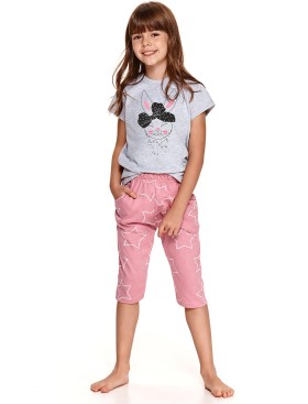 Пижама для девочки Taro BEKI 2213-2214-01, Цвет: серый, Размеры: 128, изображение 2