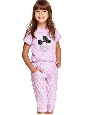 Пижама для девочки Taro BEKI 2213-2214-02, Цвет: сиреневый, Размеры: 128
