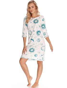 Ночная сорочка женская хлопок Taro BRUNA 2766-01, Цвет: экрю, Размеры: S, изображение 2