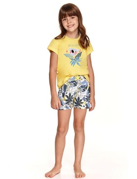 Хлопковая пижама для девочек Taro HANIA 2200-2201-02, Цвет: желтый, Размеры: 116, изображение 2
