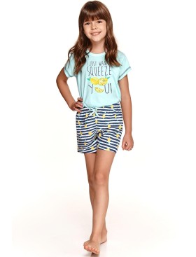 Хлопковая пижама для девочек Taro HANIA 2200-2201-03, Цвет: голубой, Размеры: 116, изображение 2