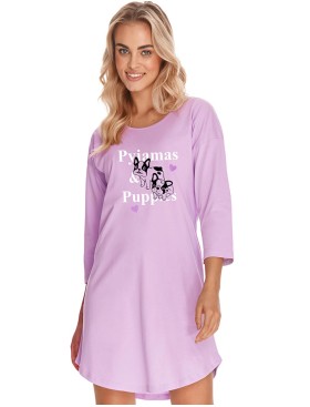 Сорочка из хлопка с рукавом Taro IDA 2776-01, Цвет: сиреневый, Размеры: S