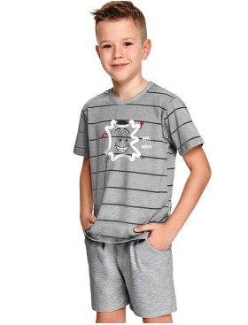 Хлопковая пижама для мальчиков Taro KAROLEK 2522-2523-01, Цвет: серый, Размеры: 110