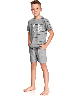 Хлопковая пижама для мальчиков Taro KAROLEK 2522-2523-01, Цвет: серый, Размеры: 110, изображение 2
