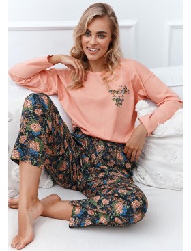 Пижама женская с брюками Taro KENZA 2773-01, Цвет: персиковый, Размеры: M