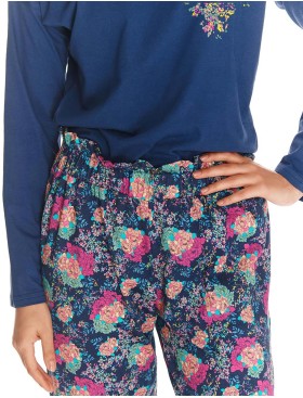 Пижама женская с брюками Taro KENZA 2773-02, Цвет: темно-синий, Размеры: M, изображение 3