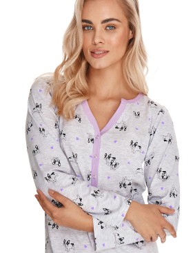 Ночная сорочка с длинным рукавом Taro LIVIA 2574-01, Цвет: серый, Размеры: M, изображение 3