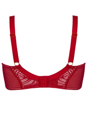 Кружевной бюстгальтер балконет Alles BEVERLY M красный, Цвет: красный, Размеры: 65F, изображение 7