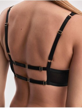 Кружевной бюстгальтер на монокаркасе Alles BEVERLY M BRALETTE черный, Цвет: черный, Размеры: 70C, изображение 2