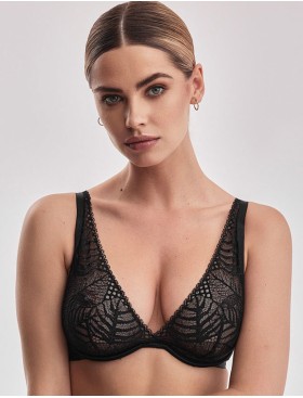 Кружевной бюстгальтер на монокаркасе Alles BEVERLY M BRALETTE черный, Цвет: черный, Размеры: 70C, изображение 3