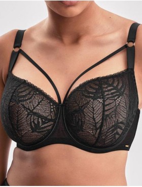 Кружевной бюстгальтер балконет Alles BEVERLY M черный, Цвет: черный, Размеры: 70I