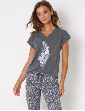 Пижама женская с брюками Aruelle KIMBERLY, Цвет: серый, Размеры: L