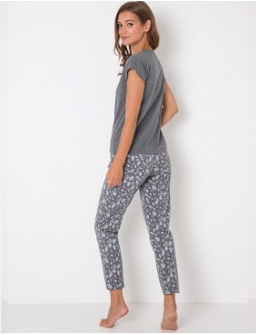 Пижама женская с брюками Aruelle KIMBERLY, Цвет: серый, Размеры: L, изображение 3