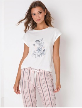 Пижама женская со штанами Aruelle SCARLETTE, Цвет: мульти, Размеры: XS