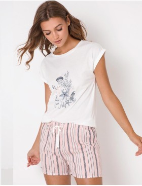 Пижама женская с шортами Aruelle SCARLETTE, Цвет: мульти, Размеры: XS