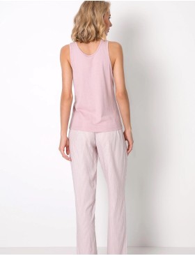 Пижама майка со штанами Aruelle VANESSA, Цвет: светло-розовый, Размеры: XS, изображение 2