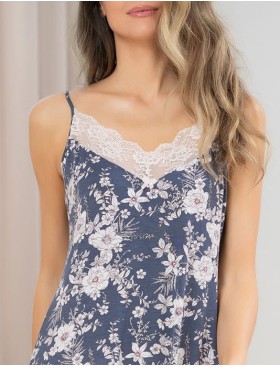 Длинный халат трикотажная вискоза Mia-Amore CHLOE 1769, Цвет: мультиколор, Размеры: 4XL/5XL, изображение 4