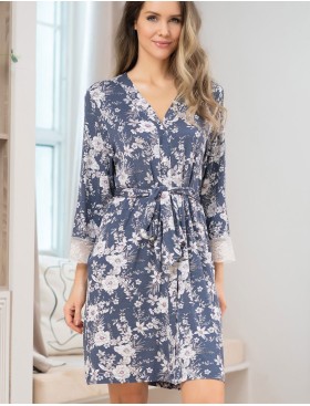 Халат трикотажный вискоза Mia-Amore CHLOE 1767, Цвет: мультиколор, Размеры: 3XL, изображение 5