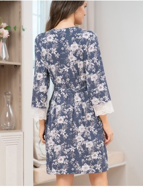 Халат трикотажный вискоза Mia-Amore CHLOE 1767, Цвет: мультиколор, Размеры: 3XL, изображение 2