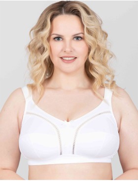 Бюстгальтер мягкий без косточек Milavitsa 104040 / 124040 белый, Цвет: белый, Размеры: 90H, изображение 2