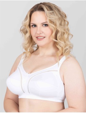 Бюстгальтер мягкий без косточек Milavitsa 104040 / 124040 белый, Цвет: белый, Размеры: 90H, изображение 3