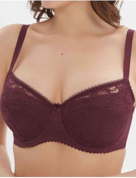Бюстгальтер с плотной чашкой  Misstyle 2508 / 508 темный виноград, Цвет: темный виноград, Размеры: 85G