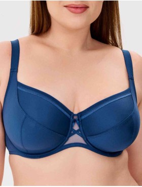 Бюстгальтер мягкая чашка Misstyle 2511 французский синий, Цвет: французский синий, Размеры: 85C