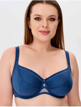 Бюстгальтер мягкая чашка Misstyle 2511 французский синий, Цвет: французский синий, Размеры: 85C, изображение 4