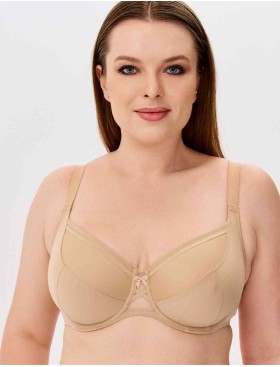 Бюстгальтер мягкая чашка Misstyle 2511 обжаренный миндаль, Цвет: обжаренный миндаль, Размеры: 75E, изображение 5