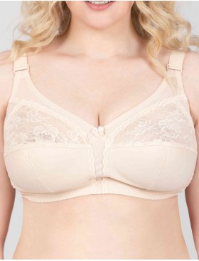 Бюстгальтер мягкий без каркасов Misstyle 4120 / 4121 бежевый, Цвет: бежевый, Размеры: 115D