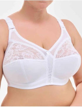 Бюстгальтер мягкий без каркасов Misstyle 4120 / 4121 белый, Цвет: белый, Размеры: 115D