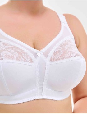 Бюстгальтер мягкий без каркасов Misstyle 4120 / 4121 белый, Цвет: белый, Размеры: 115D, изображение 4