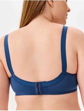 Бюстгальтер мягкий без каркасов Misstyle 4120 / 4121 французский синий, Цвет: французский синий, Размеры: 115D, изображение 2