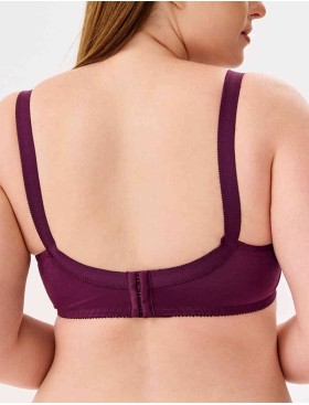 Бюстгальтер мягкий без каркасов Misstyle 4120 / 4121 темный виноград, Цвет: темный виноград, Размеры: 115D, изображение 2