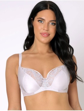 Мягкий бюстгальтер на большую грудь Subtille PERLA SILVER soft, Цвет: жемчужный, Размеры: 85C, изображение 3