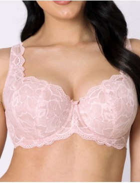 Бюстгальтер балконет тюльпан Subtille ZEFIRA full cup, Цвет: бежево-розовый, Размеры: 80E