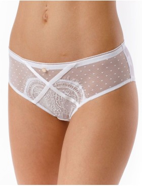 Трусы слипы Coquette Revue DOTS 64114-01, Цвет: молоко, Размеры: XS