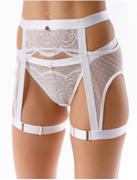 Пояс-чокер Coquette Revue DOTS 66114-01, Цвет: молоко, Размеры: XS