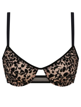 Мягкий бюстгальтер на каркасах Dim CHIC LINE 0CDU черный лепесток, Цвет: черный лепесток, Размеры: 80C, изображение 9