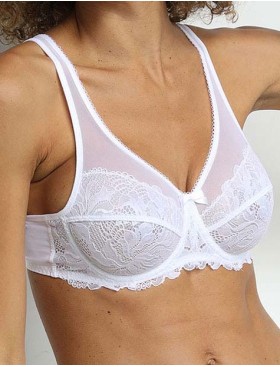 Бюстгальтер мягкий Dim GENEROUS ESSENTIEL 08H4 белый, Цвет: белый, Размеры: 80E