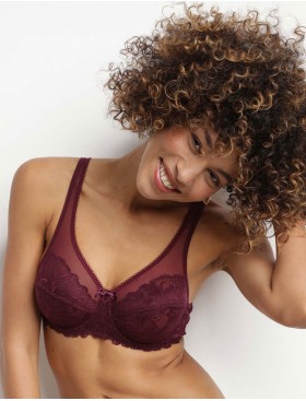 Бюстгальтер мягкий Dim GENEROUS ESSENTIEL 08H4 фиолетовый, Цвет: фиолетовый, Размеры: 85D, изображение 3